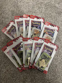 Pokemon Destined Rivals Blister Booster Packs Factory Sealed (10 packs) - Image 1