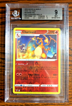 Charizard Reverse Holo Rare #025 - BGS MINT 9 - 2020 Vivid Voltage - Pokemon TCG - Image 1
