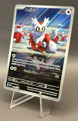 152/132 Delibird - ME01 Mega Evolution - Illustration Rare NM Pokemon - Image 1