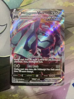 Pokemon TCG Metagross VMAX Chilling Reign 113/198 Holo Ultra Rare NM - Image 1