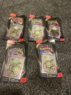 Pokemon Phantasmal Flames Blister Cottonee Promo 5x Sealed Packs - Image 1