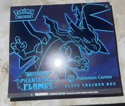 Phantasmal Flames Pokemon Center exclusive Elite Trainer Box etb sealed - Image 1