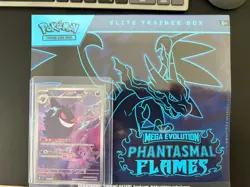 Gengar #307 Pokemon Chinese Gem Pack 3 NM with Phantasmal Flames ETB Sealed - Image 1