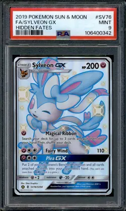 Sylveon GX - SV76/SV94 - PSA 9 - Shiny FA - Hidden Fates - Pokemon - 10673 - Image 1