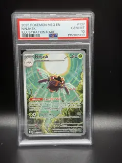 2025 POKEMON MEG EN-MEGA EVOLUTION ILLUSTRATION RARE #137 NINJASK PSA 10 - Image 1