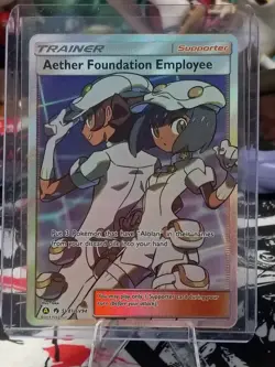 Aether Foundation Employee SV81/SV94 Hidden Fates Shiny Vault Holo Pokemon TCG - Image 1