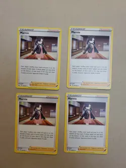 4x Marnie x4 - NM 169/202 Playset Non Holo Deck Exclusive Pokemon Sword & Shield - Image 1
