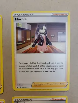 4x Marnie x4 - NM 169/202 Playset Non Holo Deck Exclusive Pokemon Sword & Shield - Image 2