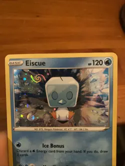 Eiscue SWSH128 Black Star Promo w/ SWIRL Evolving Skies - Pokemon - Near Mint NM - Image 3