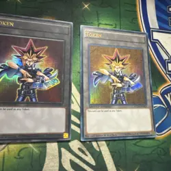 Yugioh! Yugi Token YGLD-ENTKN x2 Ultra Rare Limited Edition VLP/NM - Image 2