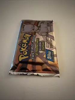 Pokemon "The First Movie" Sealed Unopened Trading Card Blue Topps Logo- 1998 - Image 3