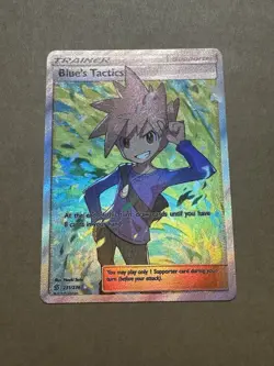 Pokemon Blue's Tactics Holo Full Art Ultra Rare Card 231/236 Unified Minds NM/M - Image 1