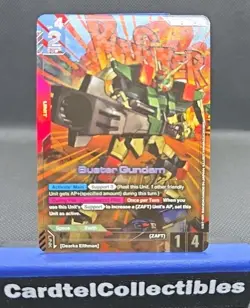 Buster Gundam LR Plus GD01-046 English Card Game TCG Alt Art Foil - Image 1