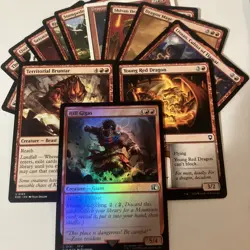 MTG Red Big Creature Lot 12-15 Cards Big Stompy Deck Builder NM No Duplicates - Image 1