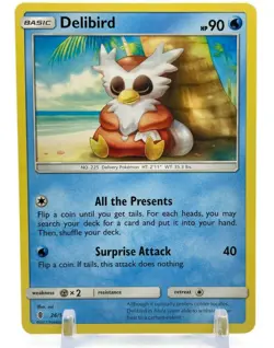 Pokemon Sun & Moon Guardians Rising 26/145 Delibird 4X Mint/NM 4 Card Playset X4 - Image 2