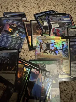 Magic the Gathering Marvel's Spider-Man 55 CARD LOT Foil Borderless Rare Source - Image 2