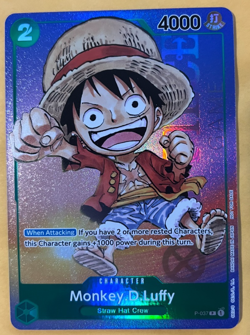 One Piece Card Game TCG Monkey D Luffy P-037 GenCon 2023 Foil Promo NM - Image 1
