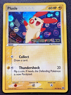 Plusle 39/106 EX Emerald Pokemon Card Reverse Holo Foil Rare LP - Image 1