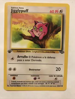 Pokemon Jigglypuff 54/64 Jungle 1st Edition (Spanish) Card - Image 1