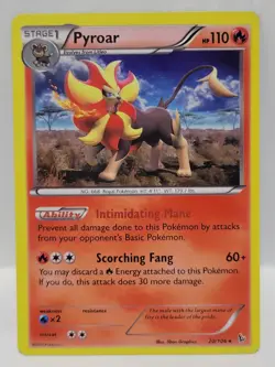 Pokemon TCG Pyroar 20/106 Flashfire Holo Foil Rare Card Near Mint- - Image 1