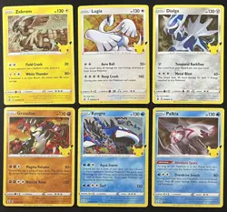 6 Card Celebrations Lot Kyogre , Lugia , Dialga , Groudon , & More Pokemon TCG - Image 1