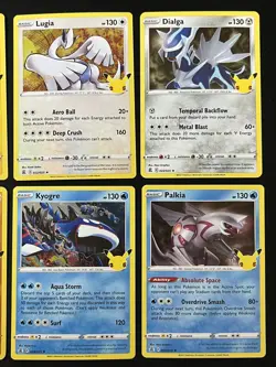 6 Card Celebrations Lot Kyogre , Lugia , Dialga , Groudon , & More Pokemon TCG - Image 3