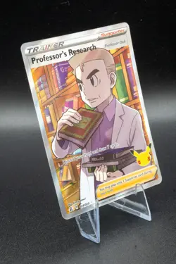 Professor's Research Oak Full Art 024/025 Celebrations Full Art Pokemon Card NM - Image 4