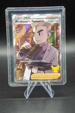 Professor's Research Oak Full Art 024/025 Celebrations Full Art Pokemon Card NM - Image 5