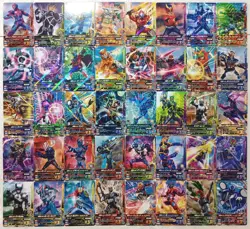 Lot of 40 Japanese Kamen Rider Battle: Ganbarizing Rare Card Set - Image 1