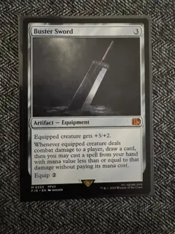 MTG Buster Sword M (#0255) Regular NM Final Fantasy Magic the Gathering - Image 1