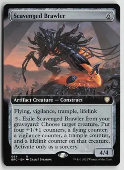 Scavenged Brawler (Extended Art) R Commander: The Brothers' War 64 NM - Image 1