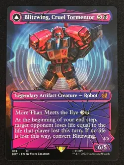 1x MTG Blitzwing, Cruel Tormentor (Shattered Glass) - Transformers (BOT) #19 - Image 1