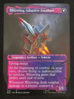 1x MTG Blitzwing, Cruel Tormentor (Shattered Glass) - Transformers (BOT) #19 - Image 2
