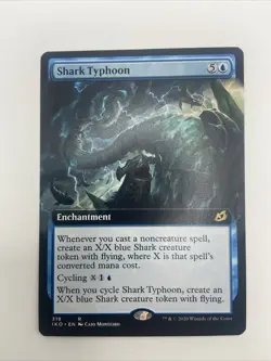 MTG Shark Typhoon Ikoria: Lair of Behemoth Extended Nonfoil Rare-NM - Image 1