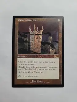 MTG - Grim Monolith _ Urza's Legacy_ Regular Rare #126 - Image 1