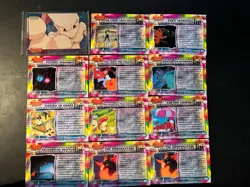 12 POKEMON MEWTWO STRIKES BACK TOPPS 1997 SERIES CARDS - Image 2