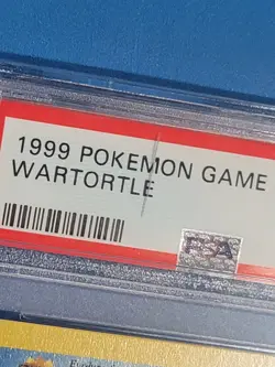 1999 POKEMON BASE SET UNLIMITED #42 WARTORTLE PSA 8 - see photos - small crack - Image 2