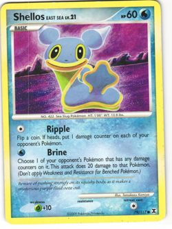 Shellos East Sea Common Pokemon TCG Rising Rivals 79/111 MP - Image 1