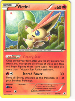 Victini Rare Pokemon TCG Legendary Treasures 23/113 LP - Image 1