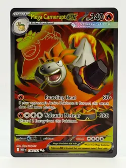 2025 Near Mint Pokemon Mega Camerupt ex 156/132 UR Me01: Mega Evolution NM - Image 1