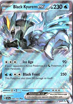 Black Kyurem ex Double Rare SV08: Surging Sparks 048/191 LP Pokemon - Image 1