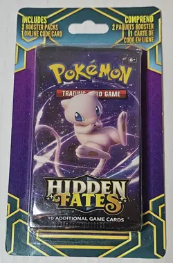 Hidden Fates - Sealed 2 Booster Pack - Mew Art - Pokemon Sun & Moon TCG - Image 1