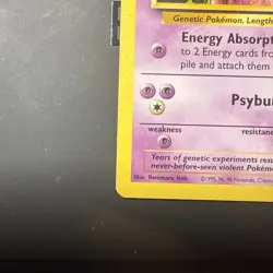 2000 Pokemon Mewtwo Black Star Promo #14 Nonholo - Image 2