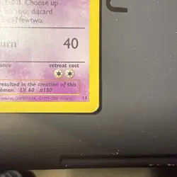 2000 Pokemon Mewtwo Black Star Promo #14 Nonholo - Image 3