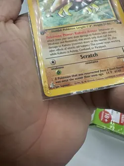 Kabuto 1st Edition Fossil Set Pokemon WOTC TCG Common Card #50/62 MP - Image 3