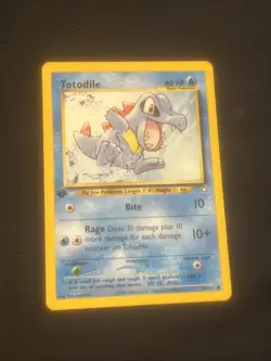 Pokemon Card - Neo Genesis 81/111 - TOTODILE (common) **1st Edition** - NM - Image 1