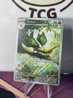 Pokemon TCG Vibrava Surging Sparks Holo Card 206/191 Illustration Rare - Image 2