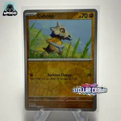 Cubone 072/142 Reverse Holo Pokemon TCG: Stellar Crown Card MINT SHIPPED TODAY! - Image 1