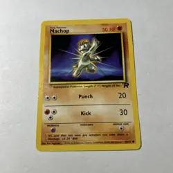 Pokemon Machop Team Rocket 59/82 Card 1999 2000 Dark Team Rocket NM+ - Image 1