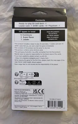 One Piece- Card Game- Starter Deck- “Zoro and Sanji” ST-12 (English) NEW/ SEALED - Image 2